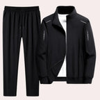Men's Tracksuit Wrinkle-Resistant Polyester Full-Zip