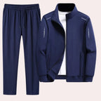 Men's Tracksuit Wrinkle-Resistant Polyester Full-Zip