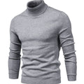 Men's Turtleneck Sweater Slim Fit Full Neck Coverage
