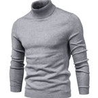 Men's Turtleneck Sweater Slim Fit Full Neck Coverage