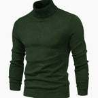 Men's Turtleneck Sweater Slim Fit Full Neck Coverage