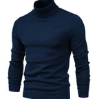 Men's Turtleneck Sweater Slim Fit Full Neck Coverage