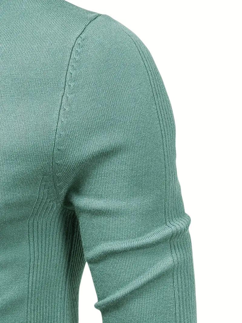Men's Turtleneck Sweater Soft Knit Lightweight Layering