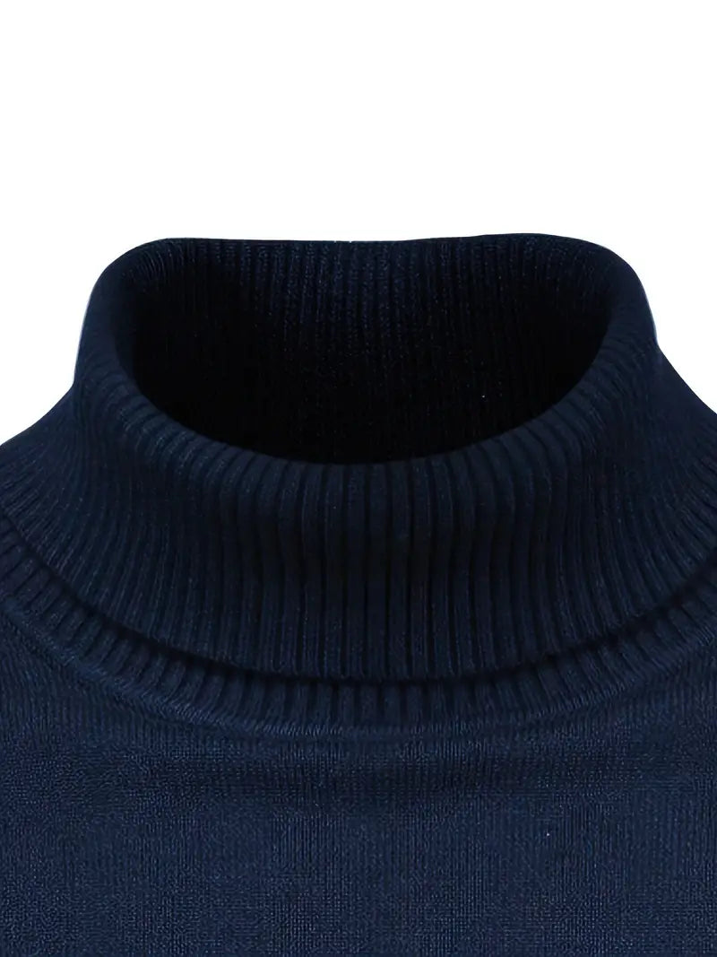 Men's Turtleneck Sweater Soft Knit Lightweight Layering