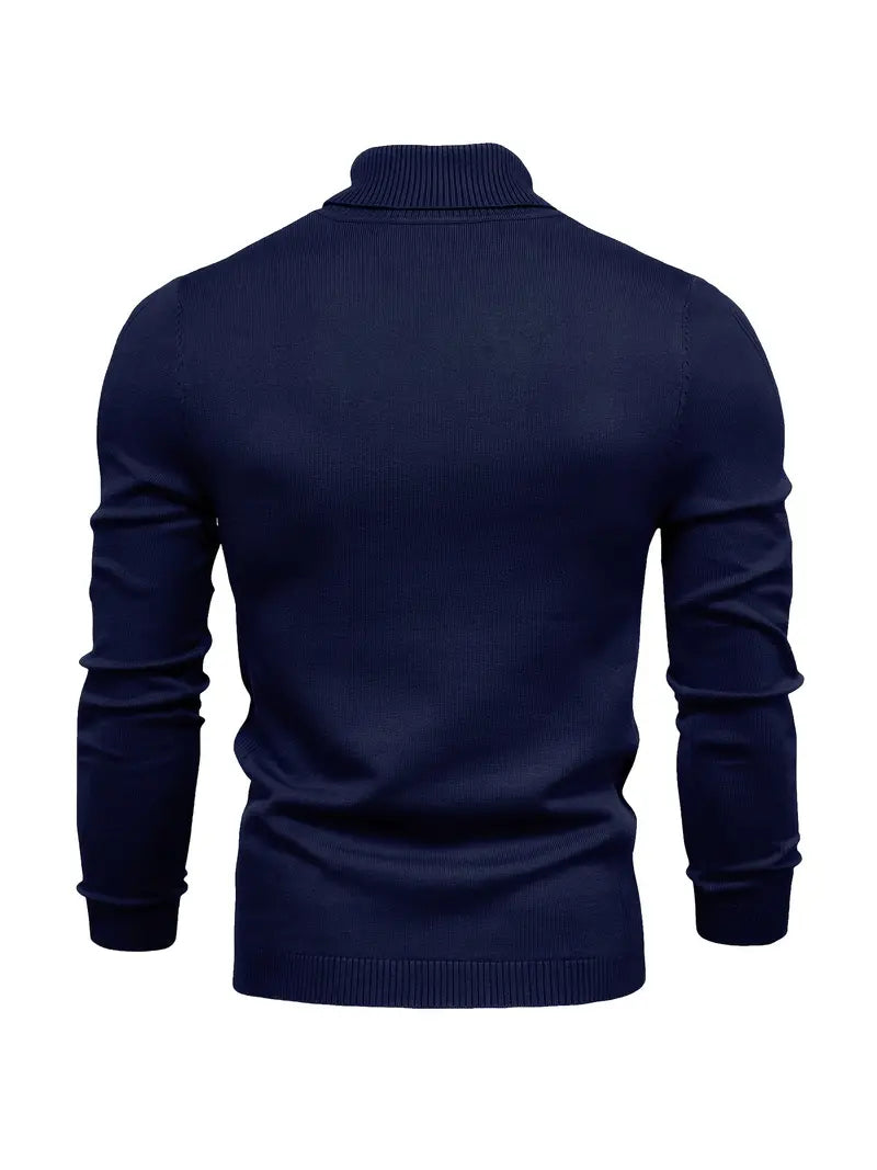 Men's Turtleneck Sweater Soft Knit Lightweight Layering