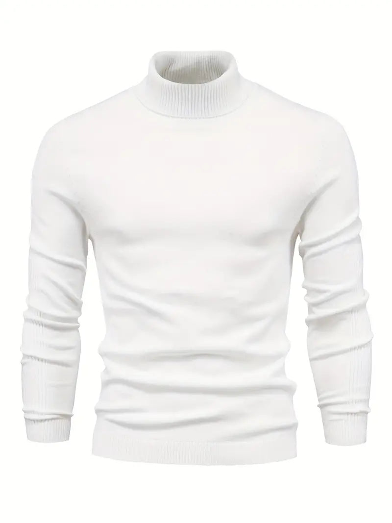Men's Turtleneck Sweater Soft Knit Lightweight Layering