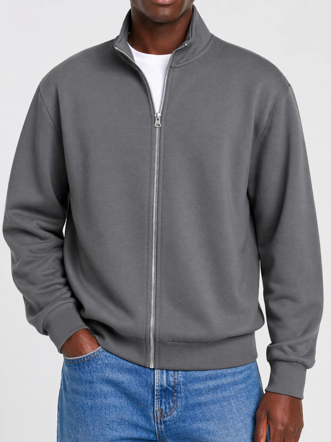Men's Vest Full-Length Zipper Modern Fit