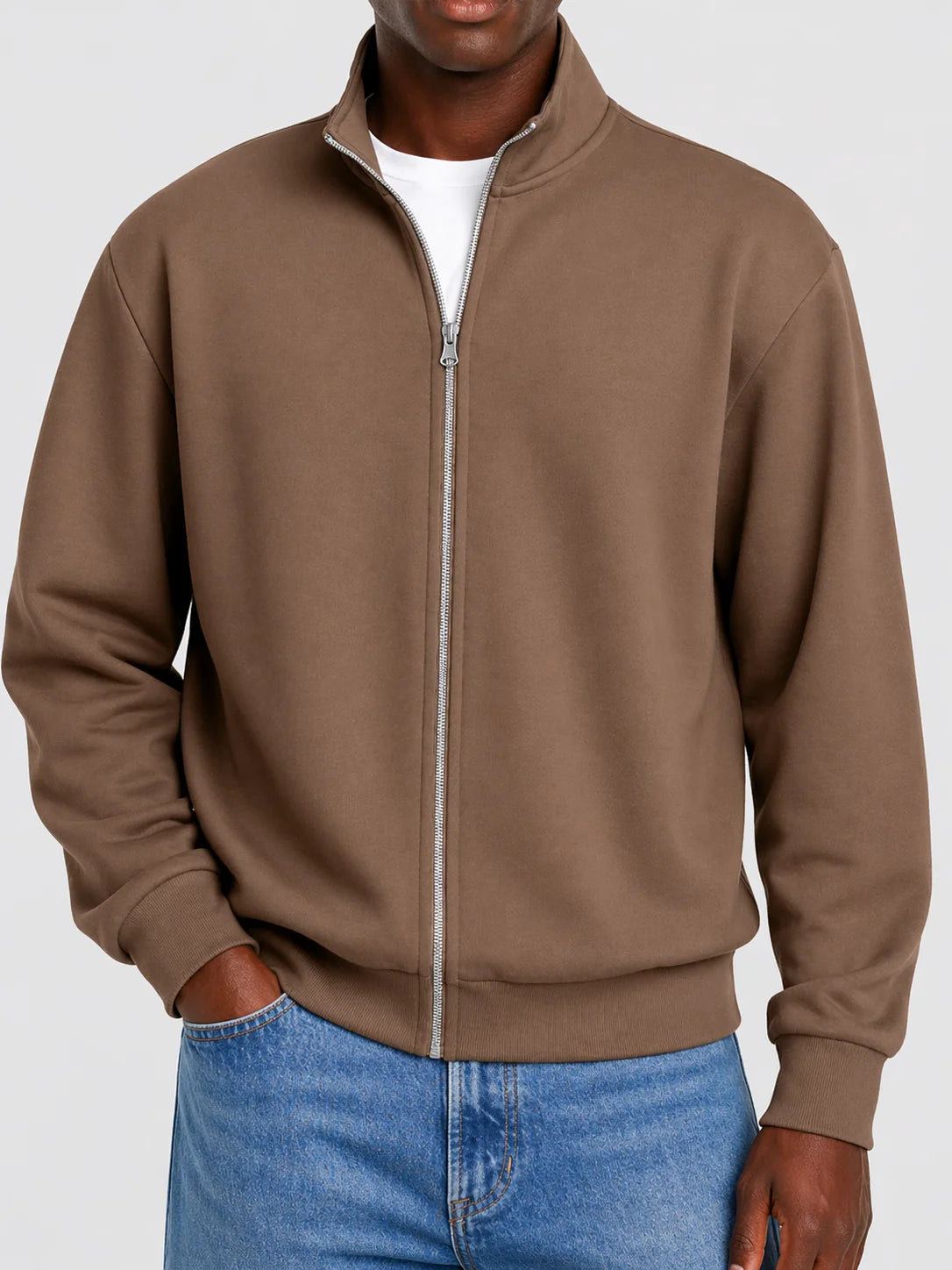 Men's Vest Full-Length Zipper Modern Fit