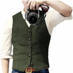 Men's Waistcoat Cardigan-Sweater Hybrid Soft & Durable