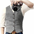 Men's Waistcoat Cardigan-Sweater Hybrid Soft & Durable