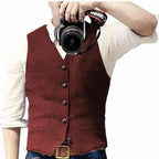Men's Waistcoat Cardigan-Sweater Hybrid Soft & Durable