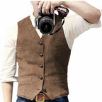 Men's Waistcoat Cardigan-Sweater Hybrid Soft & Durable