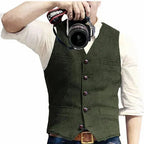 Men's Waistcoat Cardigan-Sweater Hybrid Soft & Durable