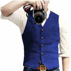 Men's Waistcoat Cardigan-Sweater Hybrid Soft & Durable