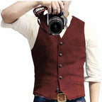 Men's Waistcoat Cardigan-Sweater Hybrid Soft & Durable