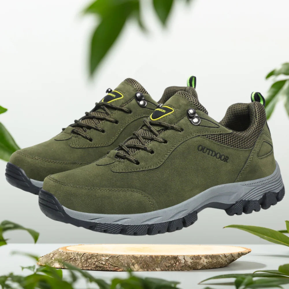 Men's Walking Shoes Orthopedic Insole Water-Repellent Upper & Non-Slip Outsole