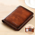 Men's Wallet RFID-Blocking Slim PU Leather