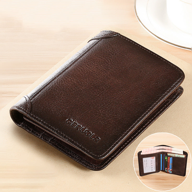 Men's Wallet RFID-Blocking Slim PU Leather