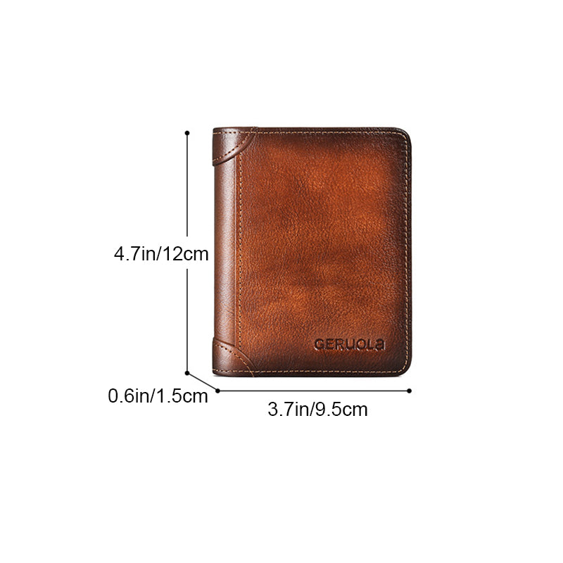 Men's Wallet RFID-Blocking Slim PU Leather