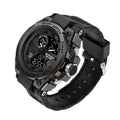 Men's Watch Dual Analog & Digital 98-Foot Water-Resistant Silicone Band
