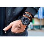 Men's Watch Dual Analog & Digital 98-Foot Water-Resistant Silicone Band