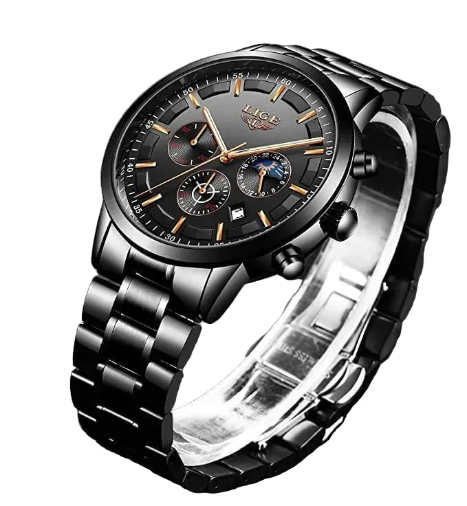 Men's Watch Stainless Steel Mineral Glass 30M Water Resistant