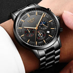 Men's Watch Stainless Steel Mineral Glass 30M Water Resistant