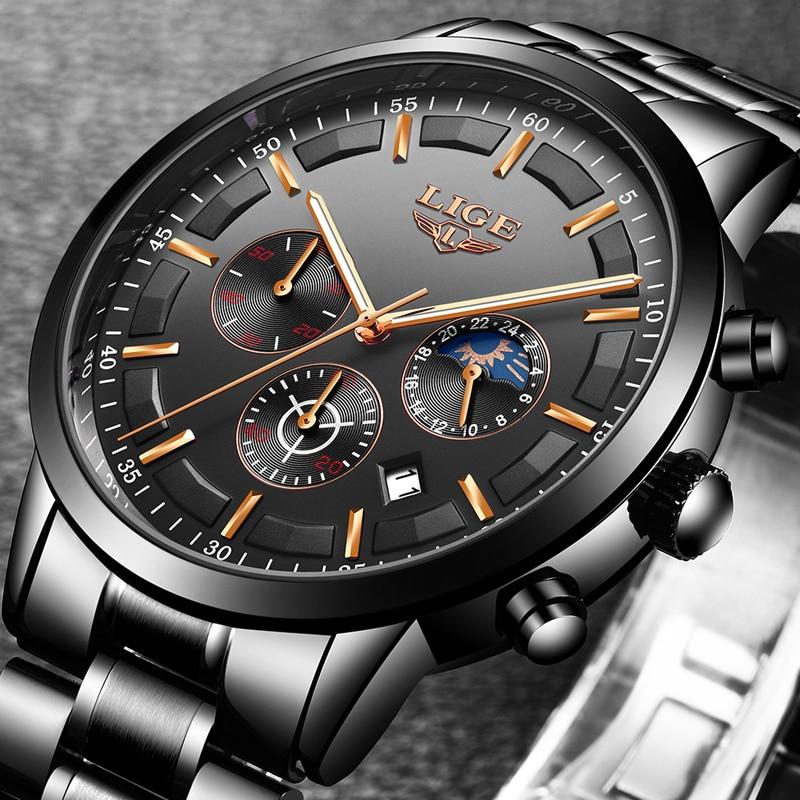 Men's Watch Stainless Steel Mineral Glass 30M Water Resistant