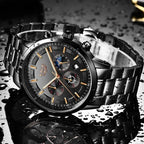 Men's Watch Stainless Steel Mineral Glass 30M Water Resistant