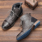 Men's Winter Boots Warm-Lined Mid-Height Slip-Resistant Sole