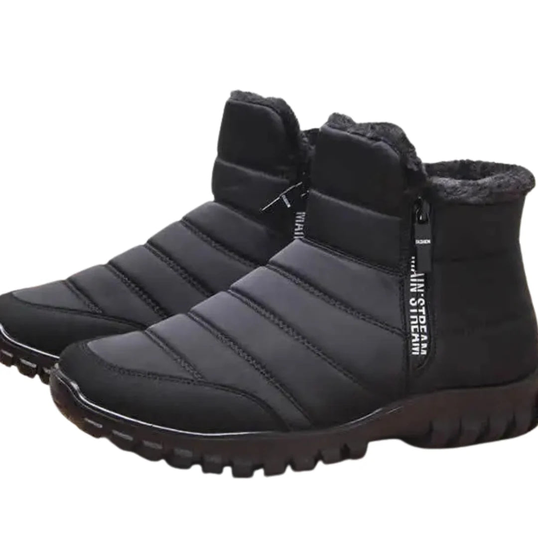 Men's Winter Boots Waterproof Anti-Slip Sole Side Zipper