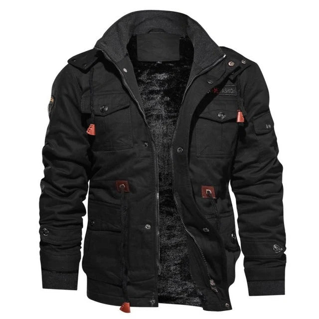 Men's Winter Jacket Insulated Hooded Roomy Fit
