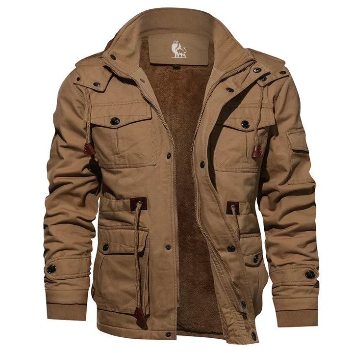 Men's Winter Jacket Insulated Hooded Roomy Fit