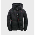 Men's Winter Jacket Quilted Insulated Hooded Windproof & Water-Resistant