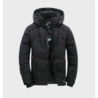 Men's Winter Jacket Quilted Insulated Hooded Windproof & Water-Resistant
