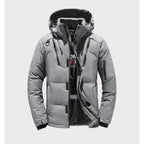 Men's Winter Jacket Quilted Insulated Hooded Windproof & Water-Resistant