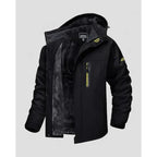 Men's Winter Jacket Water-Resistant Fleece Lined Zippered Pockets
