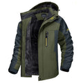 Men's Winter Jacket Waterproof Fleece Lined Removable Hood
