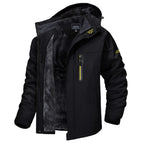 Men's Winter Jacket Waterproof Fleece Lined Removable Hood
