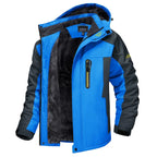 Men's Winter Jacket Waterproof Fleece Lined Removable Hood