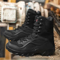 Men's Work Boots Side-Zip High-Ankle Treaded Outsole