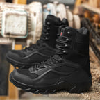 Men's Work Boots Side-Zip High-Ankle Treaded Outsole