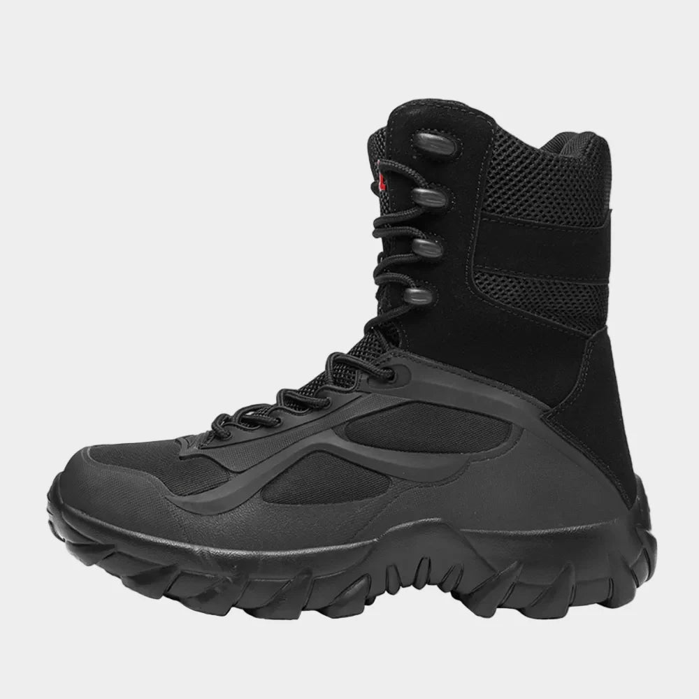 Men's Work Boots Side-Zip High-Ankle Treaded Outsole