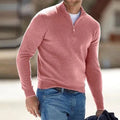 Men's Zip Sweater Cashmere Lightweight Regular Fit