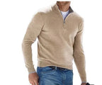 Men's Zip Sweater Cashmere Lightweight Regular Fit
