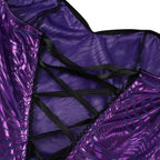 Mermaid Costume Strapless Sequin Sweetheart Lace-Up Back