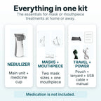 Mesh Nebulizer Portable Whisper-Quiet USB & Battery Powered