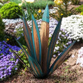 Metal Agave Sculpture Weather-Resistant Steel Rustic Finish