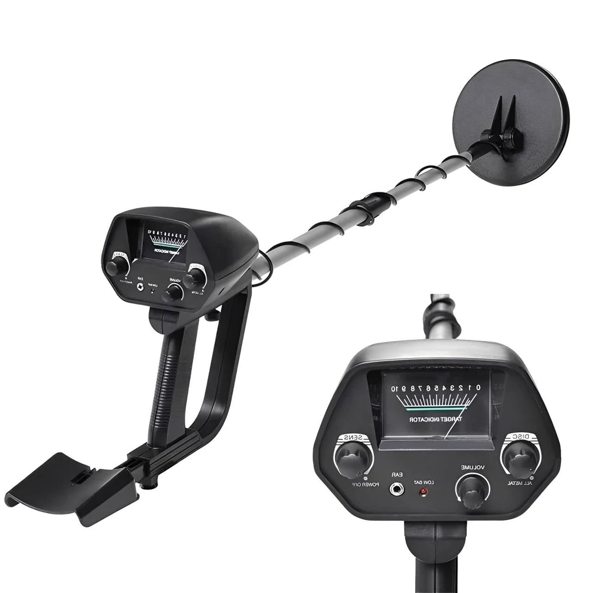 Metal Detector Waterproof Coil & Adjustable Stem