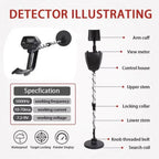 Metal Detector Waterproof Coil & Adjustable Stem